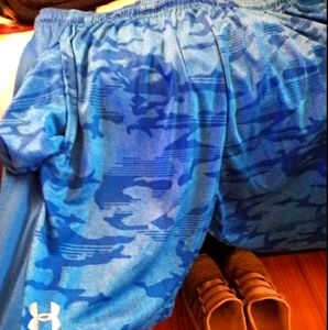 Under Armour Blue Camo Silk Shorts